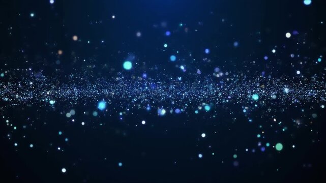 Vibrant Starry Night Sky with Celestial Glow and Dimensional Depth of Luminous Stars