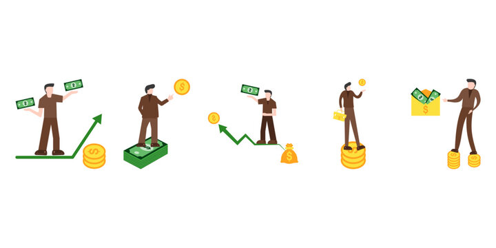 Business Salery Flat Illustration