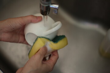 Wash the coffee cups