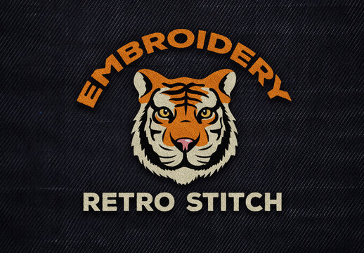 Retro Stitch Embroidery Image Effect