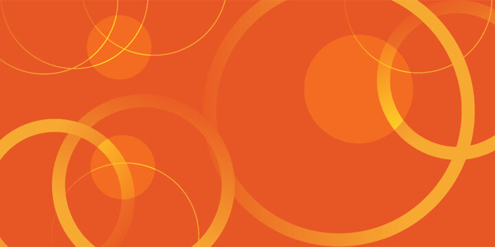 Colorful orange circle pattern 3D background gradient with soft pastel color design. Abstract template and modern stylish texture background. Eps10 vector illustration