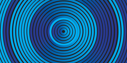 Abstract geometric background with blue circles. 3D render
