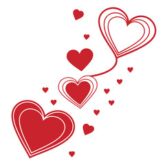 Minimalist Valentine S Day Heart Icons  Flat Style (2) SVG Vector Illustration