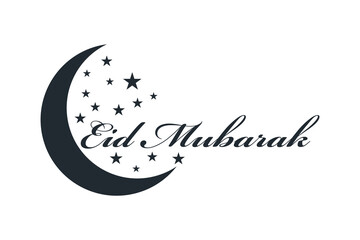 Eid adha and fitr arabic logo, collection set package design eid al fit, eid mubarak