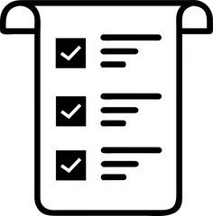 survey checklist form outline style line icon