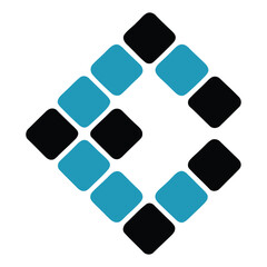 Minimalist abstract diamond grid with modern geometric design