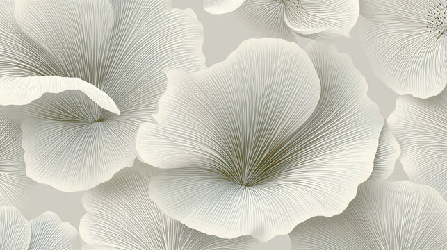 Elegant and detailed of flower petals on a light backdrop, perfect for adding a touch of sophistication to any design. 