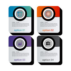 Fototapeta premium Rounded Badge Information Infographic.ai