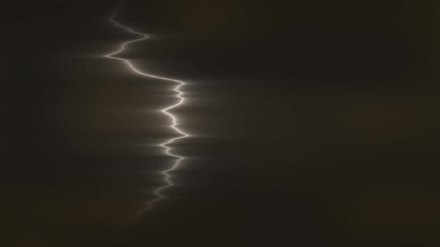 Lightning strike in the dark sky during a thunderstorm.