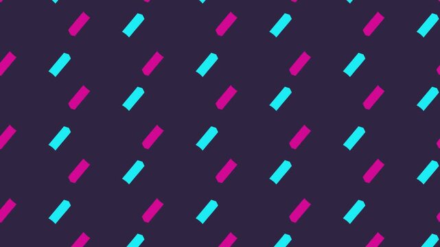 Abstract Geometric Pattern Magenta Cyan Shapes Repeating Background Motion Graphic Vibrant