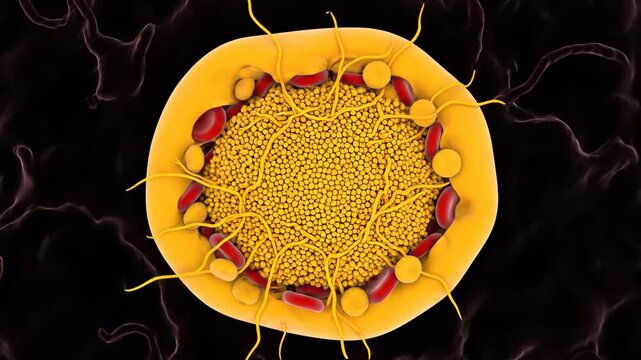 3D Visualization: Platelet Aggregation and Fibrin Mesh at Blood Vessel Injury