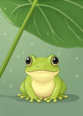 frog on leaf