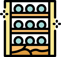 Naklejka premium Wine bottles aging gracefully in a traditional cellar, showcasing the careful storage and preservation techniques employed by wine enthusiasts