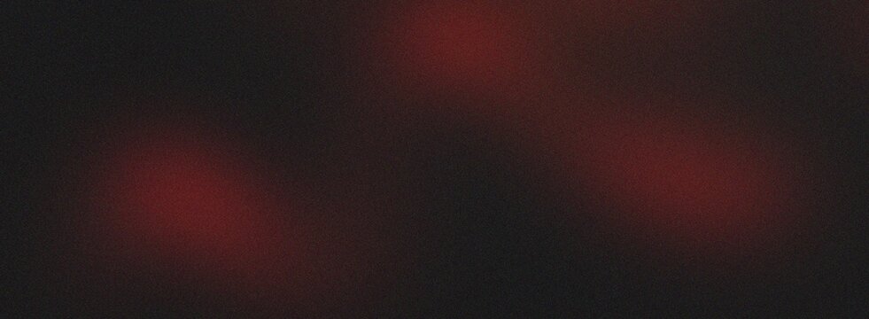 Abstract dark background with subtle red light leak texture grainy film overlay vintage effect black color wide screen aspect ratio banner design template
