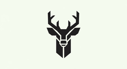 Fototapeta premium deer head silhouette