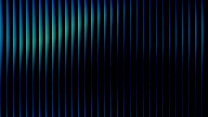 Obraz premium Abstract futuristic dark blue and green neon gradient background with vertical lines and vibrant shades. Technology presentation template with glass texture for design concepts, wallpapers and prints.