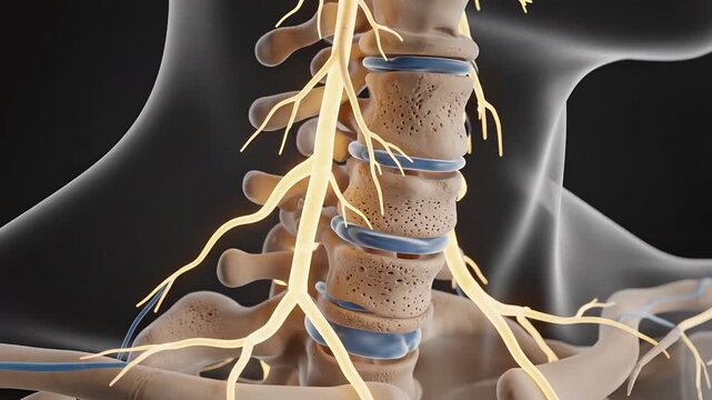 Cervical Spine Anatomy in Cinematic 3D