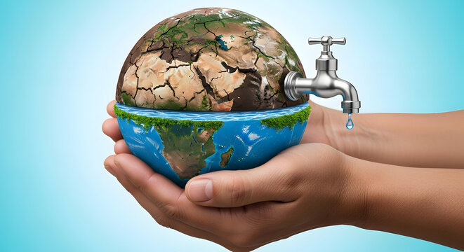 World water day conservation and sustainable earth management