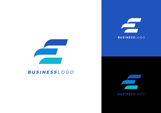 Letter E Business Consulting Finance Solution Success Innovation Vector Logo Design Illustration