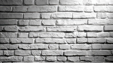 Obraz premium Textured White Brick Wall with Subtle Shadow and Lighting Effects