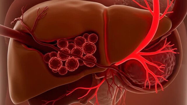 3D Visualization of Human Liver Processing Toxins and Blood Flow