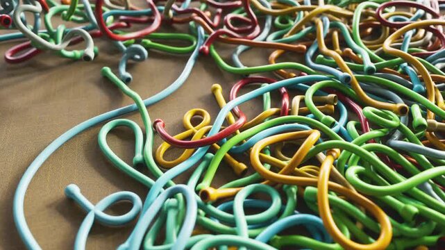 Colorful cables