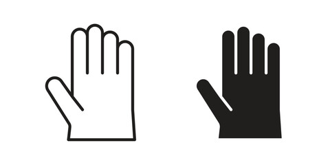 Fototapeta premium Glove icon vector design. Vector elements for infographic web