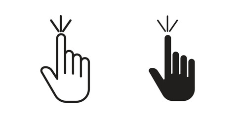 Fototapeta premium Hand click icon vector design. Vector elements for infographic web