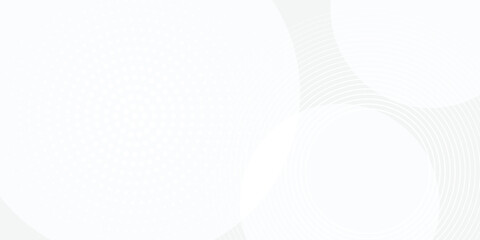Abstract geometric white background overlapping layers on bright space with line effect decoration. Circle style concept modern graphic design element for banner, eps10.