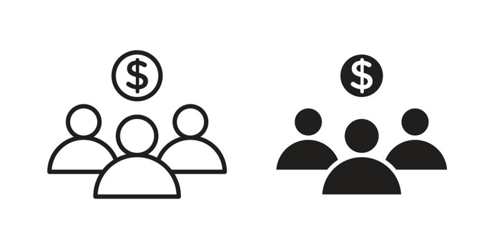 Mutual funds icon vector design. Vector elements for infographic web