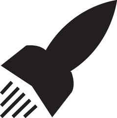 rocket ship silhouette vector file 