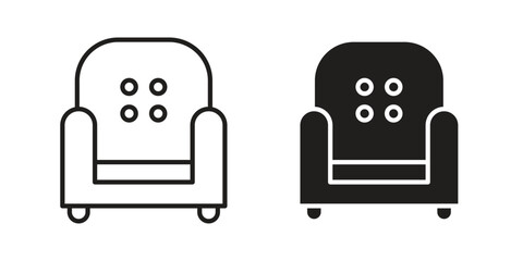 Obraz premium Sofa icon vector design. Vector elements for infographic web