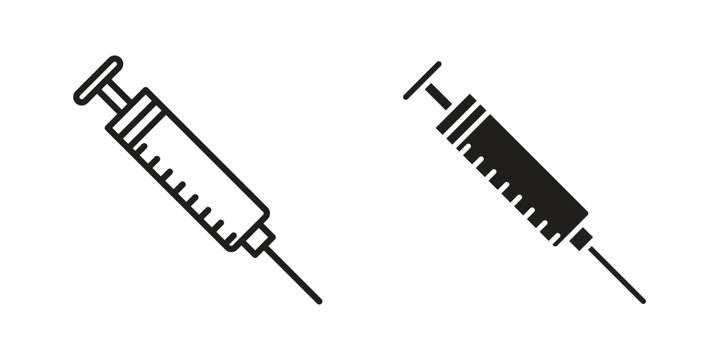 Syringe icon vector design. Vector elements for infographic web