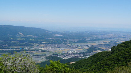 Lush Green Summits of the Suzuka Mountain Range in Summer, Mie, Japan