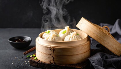 A bowl of fresh pasta and vegetables with Chinese food ingredients rests on a wooden table near a white candle and green flowers for a natural relaxation and health aroma