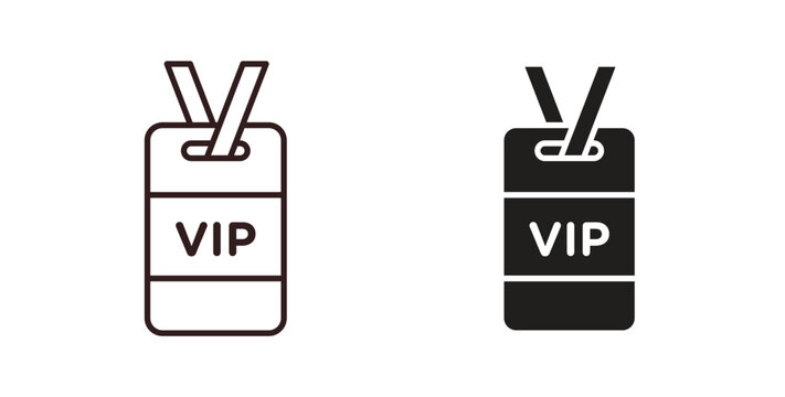 VIP neck tag icon