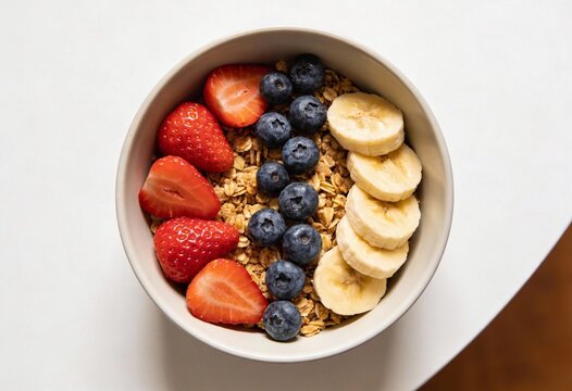 신선한 과일과 그래놀라로 완성한 건강한 브런치 보울