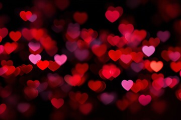 Romantic Heart Bokeh Background
