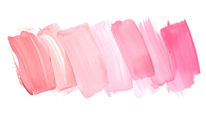 Broad, angled brushstrokes of varying pink hues, blending in layers on black background