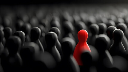 Obraz premium Standing Out in the Crowd Individuality and Uniqueness