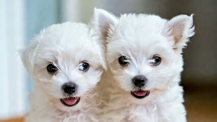 Fluffy White Puppies: Adorable Small Dog Breeds with Playful Charm