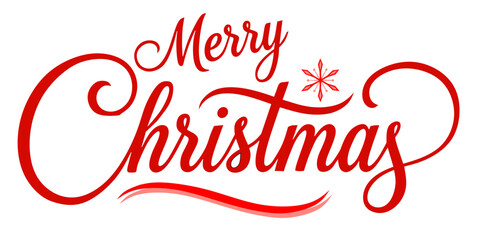 Red text Marry Christmas