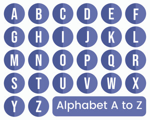 Vector illustration of alphabet letters