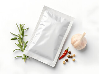 Sauce sachet mockup, isolated