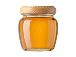 Honey jar mockup, transparent background
