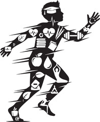 Fototapeta premium Set of black silhouettes of mothers and babies, motherhood concept. woman holding newborn baby, babywearing, mother with stroller