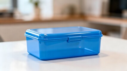 BluePlasticContainerOnCounter