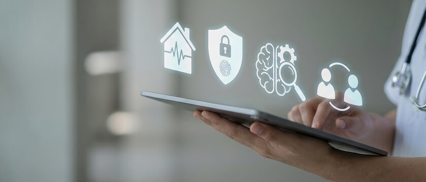 telemedicine healthcare medical technology digital health artificial intelligence data security remote monitoring for advanced diagnostics and secure patient care management.