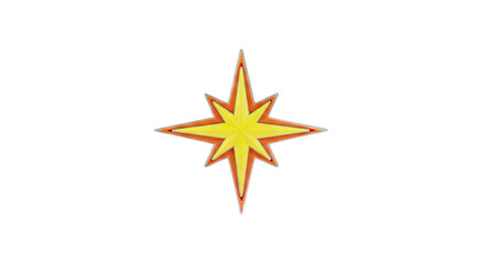 Obraz premium Captain Marvel Star Logo
