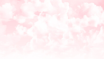 Fototapeta premium The vast pink sky and clouds sky
